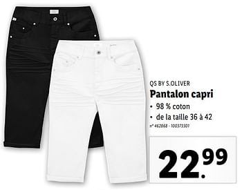 Promoties Pantalon capri - S. Oliver - Geldig van 17/04/2024 tot 23/04/2024 bij Lidl