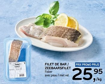 Promoties Filet de bar fisker - Fisker - Geldig van 17/04/2024 tot 23/04/2024 bij Alvo