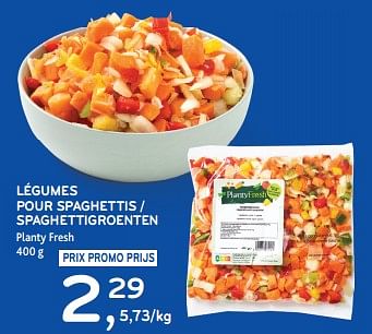 Promotions Légumes pour spaghettis planty fresh - Produit maison - Alvo - Valide de 17/04/2024 à 23/04/2024 chez Alvo