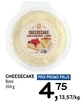Promoties Cheesecake boni - Boni - Geldig van 10/04/2024 tot 23/04/2024 bij Alvo
