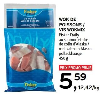 Promotions Wok de poissons fisker daily - Fisker - Valide de 10/04/2024 à 23/04/2024 chez Alvo