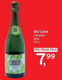 Promoties Bio cava corazon brut - Schuimwijnen - Geldig van 10/04/2024 tot 23/04/2024 bij Alvo