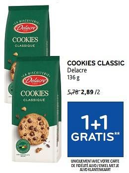 Promoties Cookies classic delacre 1+1 gratis - Delacre - Geldig van 10/04/2024 tot 23/04/2024 bij Alvo