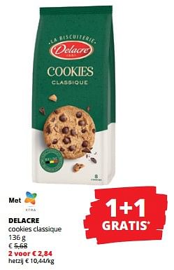 Promotions Delacre cookies classique - Delacre - Valide de 11/04/2024 à 24/04/2024 chez Spar (Colruytgroup)