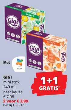Promoties Gigi mini stick - Gigi - Geldig van 11/04/2024 tot 24/04/2024 bij Spar (Colruytgroup)