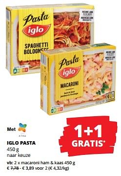 Promotions Macaroni ham + kaas - Iglo - Valide de 11/04/2024 à 24/04/2024 chez Spar (Colruytgroup)