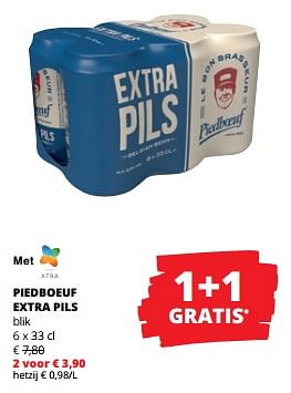 Promoties Piedboeuf extra pils - Piedbœuf - Geldig van 11/04/2024 tot 24/04/2024 bij Spar (Colruytgroup)