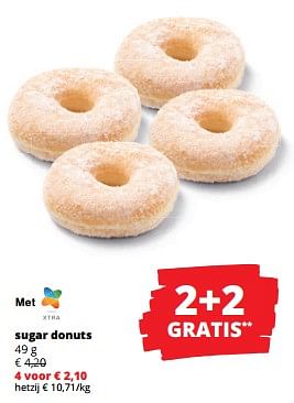 Promotions Sugar donuts - Produit Maison - Spar Retail - Valide de 11/04/2024 à 24/04/2024 chez Spar (Colruytgroup)