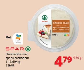 Promoties Cheesecake met speculaasbodem - Spar - Geldig van 11/04/2024 tot 24/04/2024 bij Spar (Colruytgroup)