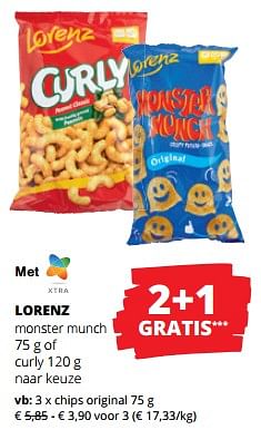 Promoties Chips original - lorenz - Geldig van 11/04/2024 tot 24/04/2024 bij Spar (Colruytgroup)