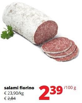 Promotions Salami fiorino - Produit Maison - Spar Retail - Valide de 11/04/2024 à 24/04/2024 chez Spar (Colruytgroup)