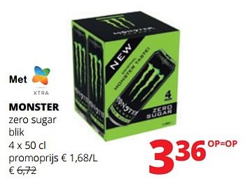 Promoties Monster zero sugar - Monster - Geldig van 11/04/2024 tot 24/04/2024 bij Spar (Colruytgroup)