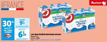 Promoties Lait demi-écrémé montagne auchan - Huismerk - Auchan - Geldig van 16/04/2024 tot 22/04/2024 bij Auchan