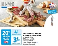 Saucisson sec nature auchan le charcutier-Huismerk - Auchan