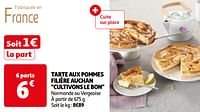 Tarte aux pommes filière auchan cultivons le bon-Huismerk - Auchan