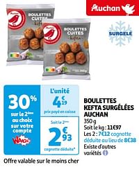 Boulettes kefta surgélées auchan-Huismerk - Auchan