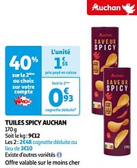 Tuiles spicy auchan-Huismerk - Auchan