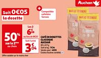 Café en dosettes classique auchan-Huismerk - Auchan