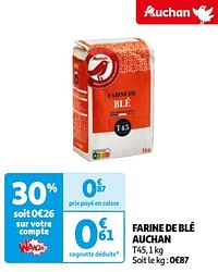 Farine de blé auchan-Huismerk - Auchan