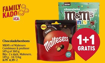 Promotions Chocoladebonbons - M&M 's - Valide de 18/04/2024 à 24/04/2024 chez Delhaize