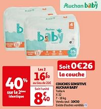 Couches sensitive auchan baby-Huismerk - Auchan