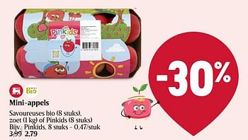 Promoties Mini appels pinkids - Huismerk - Delhaize - Geldig van 18/04/2024 tot 24/04/2024 bij Delhaize
