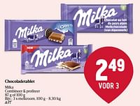 Chocoladetablet-Milka