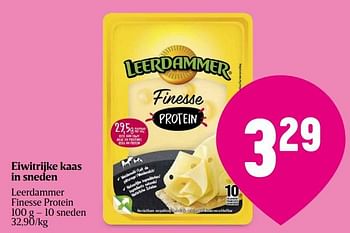 Promotions Leerdammer finesse protein - Leerdammer - Valide de 18/04/2024 à 24/04/2024 chez Delhaize