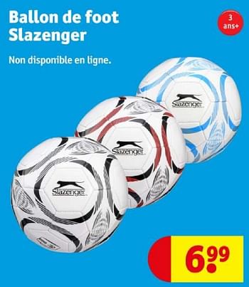 Promoties Ballon de foot slazenger - Slazenger - Geldig van 16/04/2024 tot 21/04/2024 bij Kruidvat