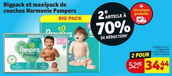 Promoties Big pack de couches baby-dry taille 4 - Pampers - Geldig van 16/04/2024 tot 21/04/2024 bij Kruidvat
