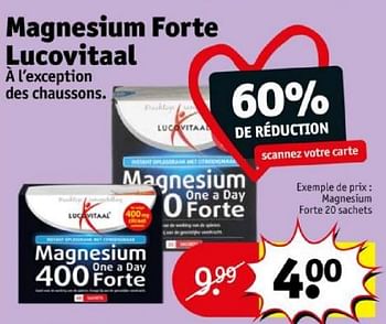 Promotions Magnesium forte - Lucovitaal - Valide de 16/04/2024 à 21/04/2024 chez Kruidvat