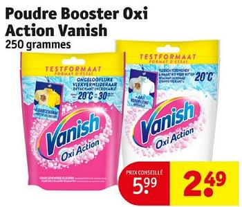 Promoties Poudre booster oxi action vanish - Vanish - Geldig van 16/04/2024 tot 21/04/2024 bij Kruidvat