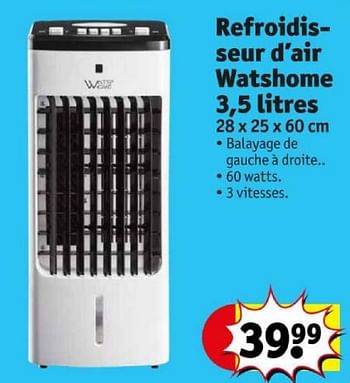 Promoties Refroidisseur d’air watshome - Watshome - Geldig van 16/04/2024 tot 21/04/2024 bij Kruidvat