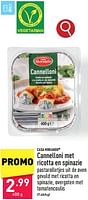 Promoties Cannelloni met ricotta en spinazie - CASA MORANDO  - Geldig van 22/04/2024 tot 28/04/2024 bij Aldi