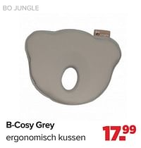 B cosy grey ergonomisch kussen-Bo Jungle