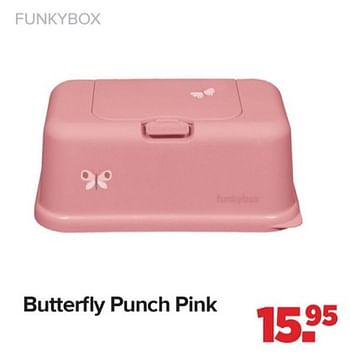 Promotions Butterfly punch pink - Funkybox - Valide de 15/04/2024 à 25/05/2024 chez Baby-Dump