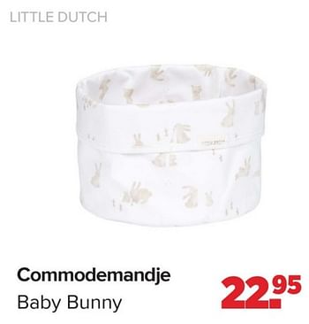 Promotions Commodemandje baby bunny - Little Dutch - Valide de 15/04/2024 à 25/05/2024 chez Baby-Dump