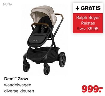 Promotions Demi grow wandelwagen - Nuna - Valide de 15/04/2024 à 25/05/2024 chez Baby-Dump