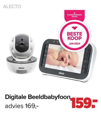 Promotions Digitale beeldbabyfoon - Alecto - Valide de 15/04/2024 à 25/05/2024 chez Baby-Dump