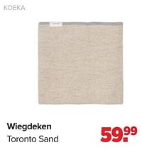 Wiegdeken toronto sand-Koeka
