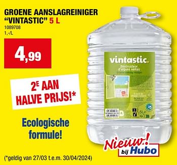 Promoties Groene aanslagreiniger vintastic - Huismerk - Hubo  - Geldig van 17/04/2024 tot 28/04/2024 bij Hubo