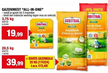 Promotions Gazonmest all in one - Substral - Valide de 17/04/2024 à 28/04/2024 chez Hubo