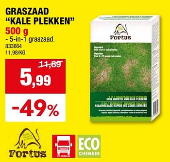 Promotions Graszaad kale plekken - Fortus - Valide de 17/04/2024 à 28/04/2024 chez Hubo