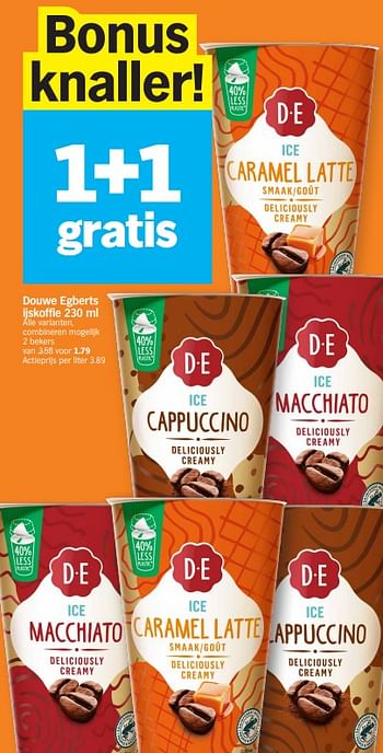 Promotions Douwe egberts ijskoffie - Douwe Egberts - Valide de 15/04/2024 à 21/04/2024 chez Albert Heijn