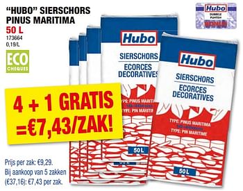 Promotions Hubo sierschors pinus maritima - Produit maison - Hubo  - Valide de 17/04/2024 à 28/04/2024 chez Hubo
