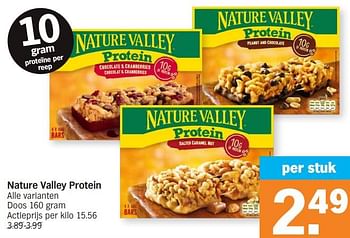 Promotions Nature valley protein - Nature Valley  - Valide de 15/04/2024 à 21/04/2024 chez Albert Heijn