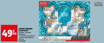 Promotions Coffret premium leviator ex - Pokemon - Valide de 16/04/2024 à 22/04/2024 chez Auchan Ronq