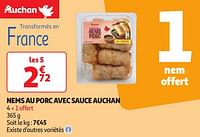 Nems au porc avec sauce auchan-Huismerk - Auchan