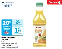 Pur jus d`orange auchan-Huismerk - Auchan