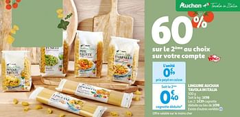 Promoties Linguine auchan tavola in italia - Huismerk - Auchan - Geldig van 16/04/2024 tot 22/04/2024 bij Auchan